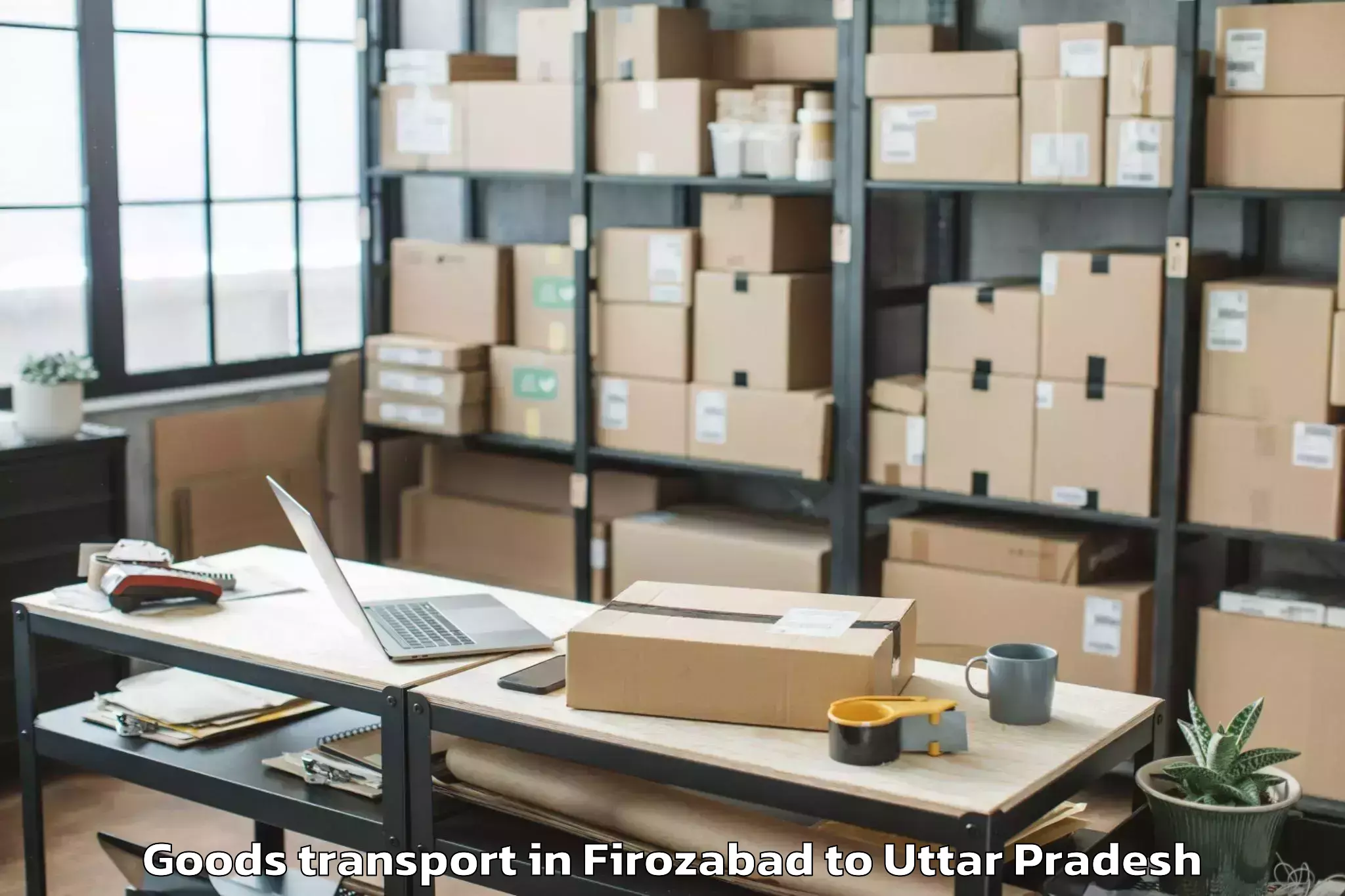 Quality Firozabad to Bariya Ballia Goods Transport